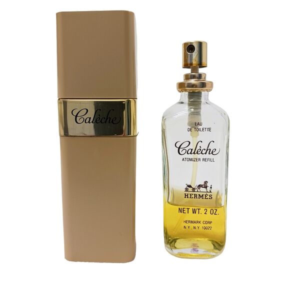 Collectible Vintage Hermes Vanity Container + Caleche EDT 2 oz, Spray Bottle - Picture 8 of 13